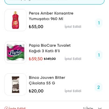 İade Edilmeyen Ücretler Ve Yanlış Ürün Gönderimi