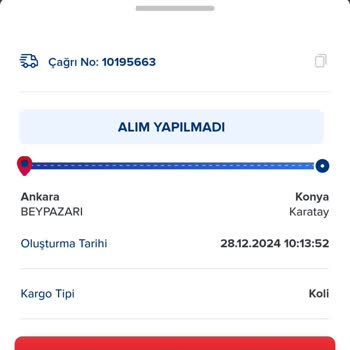 Aras Kargo'nun Adresten Alım Sorunu