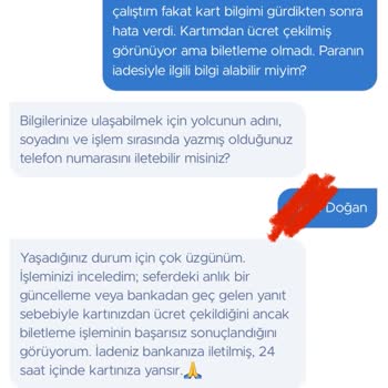 Hatalı İşlem Sonrası İade Sorunu