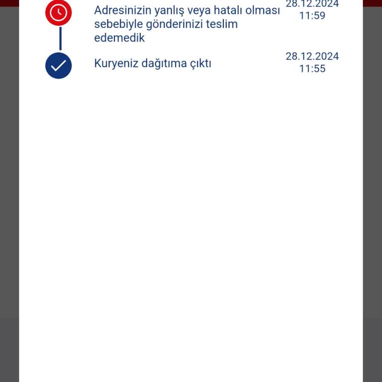 Kargom Nerede Uygulamasında Yanlış Adres Bilgisi Sorunu