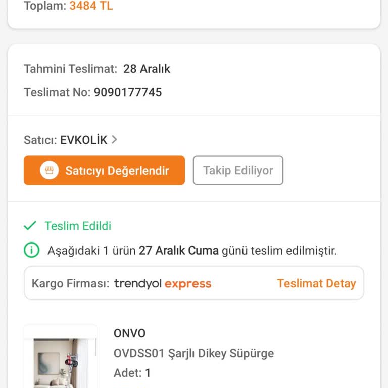 Onvo Şarjlı Süpürge Şarj Sorunu Ve İlgisizlik