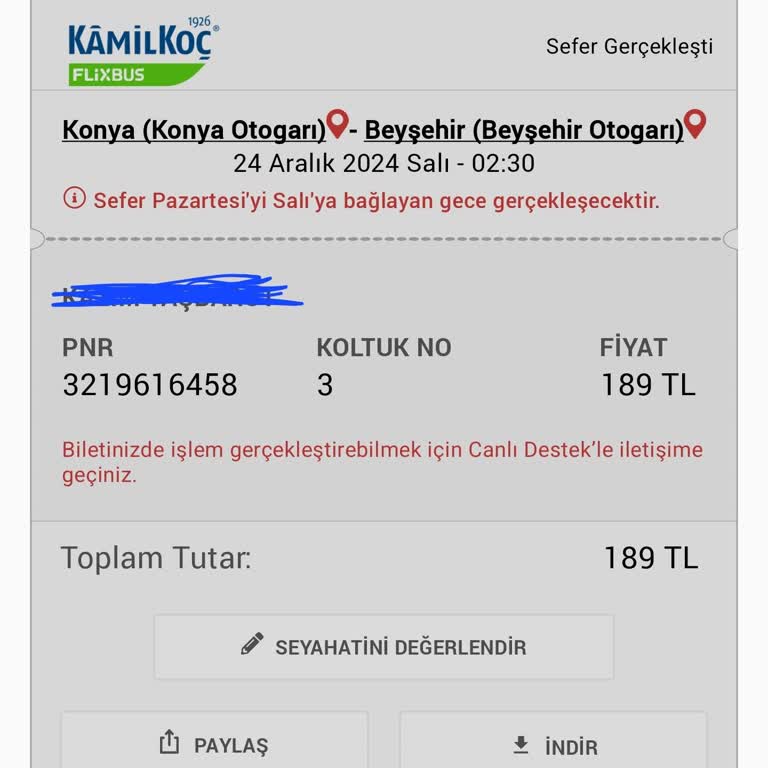 Otobüs Perona Girmedi, Mağdur Oldum