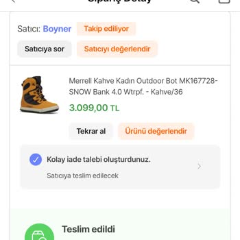 Boyner'den İki Kez Yanlış Renk Gönderimi