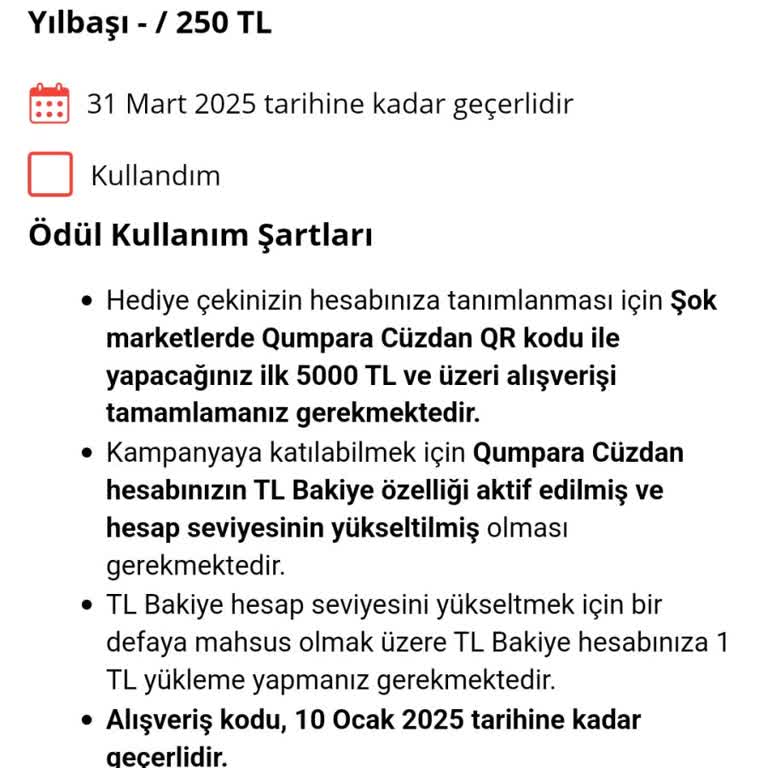 Hediye Çeki Mağduriyeti
