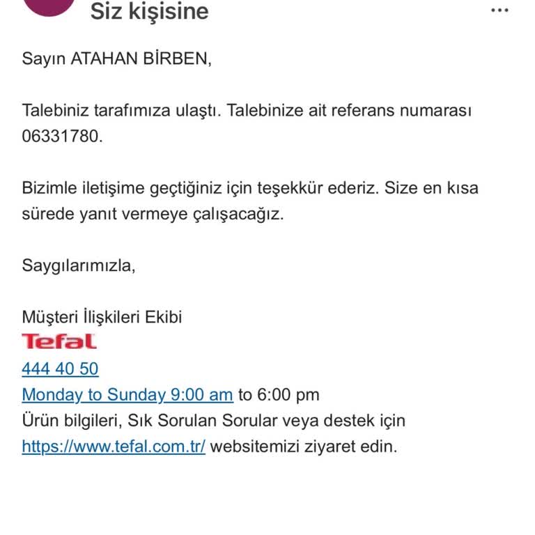 Tefal Tost Makinesi Yedek Parça Sorunu