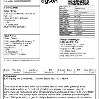 Garanti Sürecinde Aksayan Parça Gönderimi