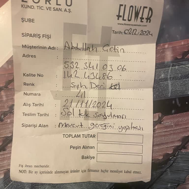 Kalitesiz Ürün Ve Yetersiz Müşteri Hizmeti