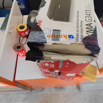 Servis Yolunda Yazıcım Zarar Gördü