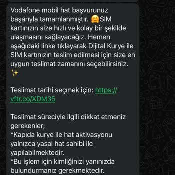 Vodafone'un Sim Kart Gönderimindeki Sorun Ve Ücret Artışı