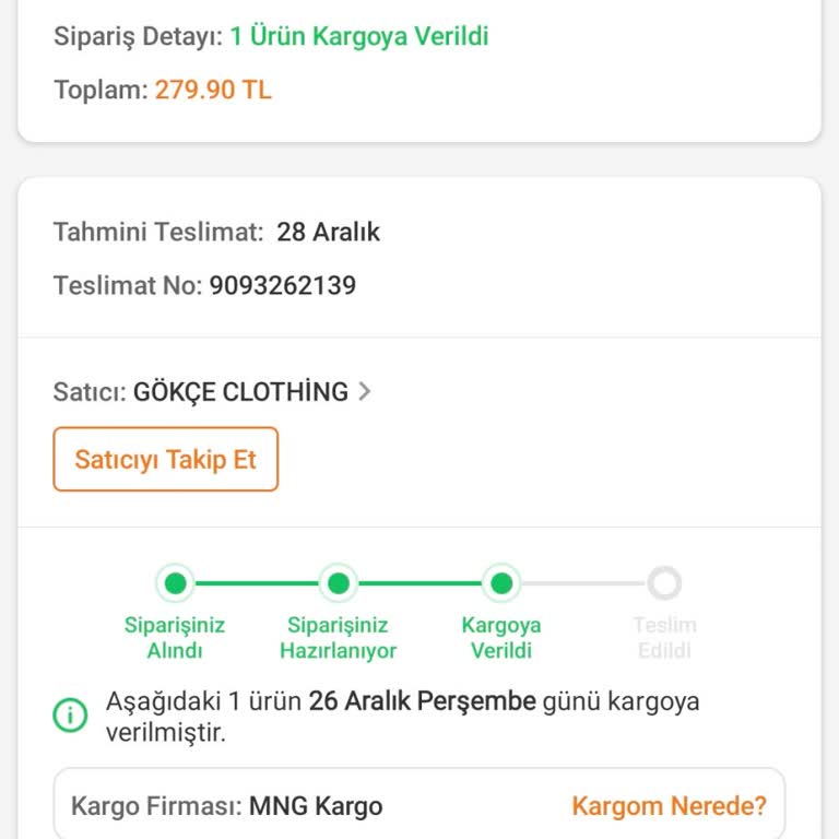 MNG Kargo Teslim Edilmeyen Kargo Mağduriyeti!