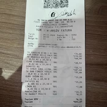 Tarım Kredi Kooperatif Market Dondurulmuş Çorba Ürünü Hayal Kırıklığı