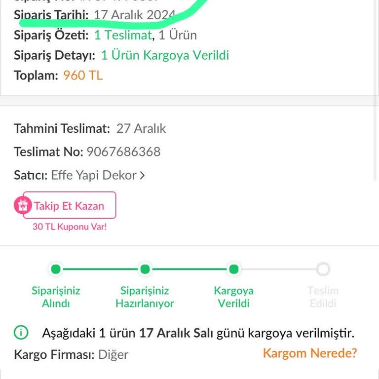 Trendyol'dan Aldığımız Aynanın Teslimat Sorunu Ve Fiyat Artışı