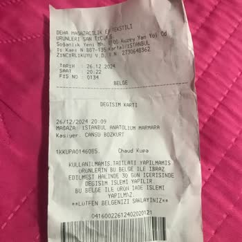 Madame Coco'da Hediye Değişim Sorunu