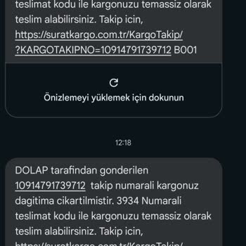 Adrese Teslim Edilmeyen Kargo Ve Yanıltıcı Mesajlar