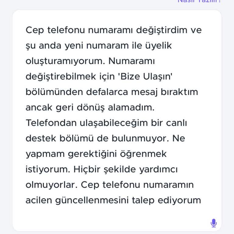 Numara Değişikliği Sonrası Üyelik Sorunu Ve İletişimsizlik