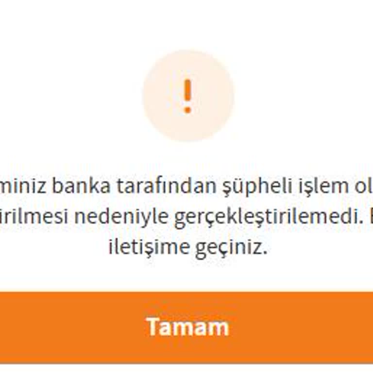 Ziraat Kartımla Alışverişte Şüpheli İşlem Engeli