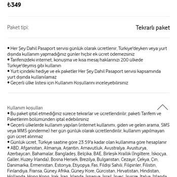 Vodafone'un Bilgim Dışında Ek Paket Eklemesi
