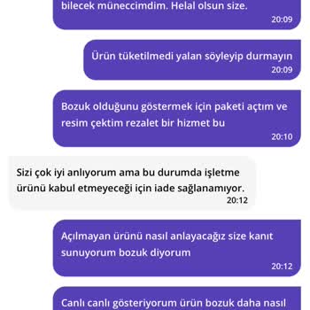 Bozuk Ürün İçin İade Talebi Reddedildi