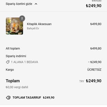 Kitaplık Aksesuarı Siparişim Nerede?