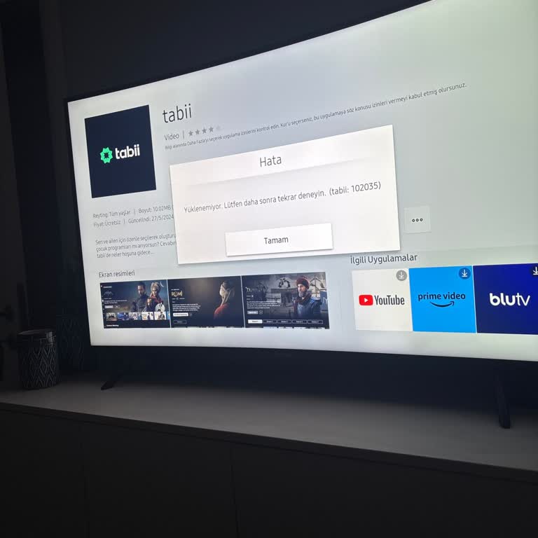 Samsung Smart TV'de Uygulama Yükleme Sorunu