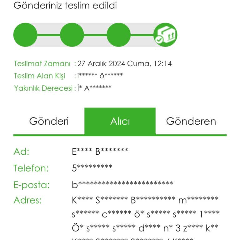 Yanlış Adrese Teslimat Ve İletişim Sorunu