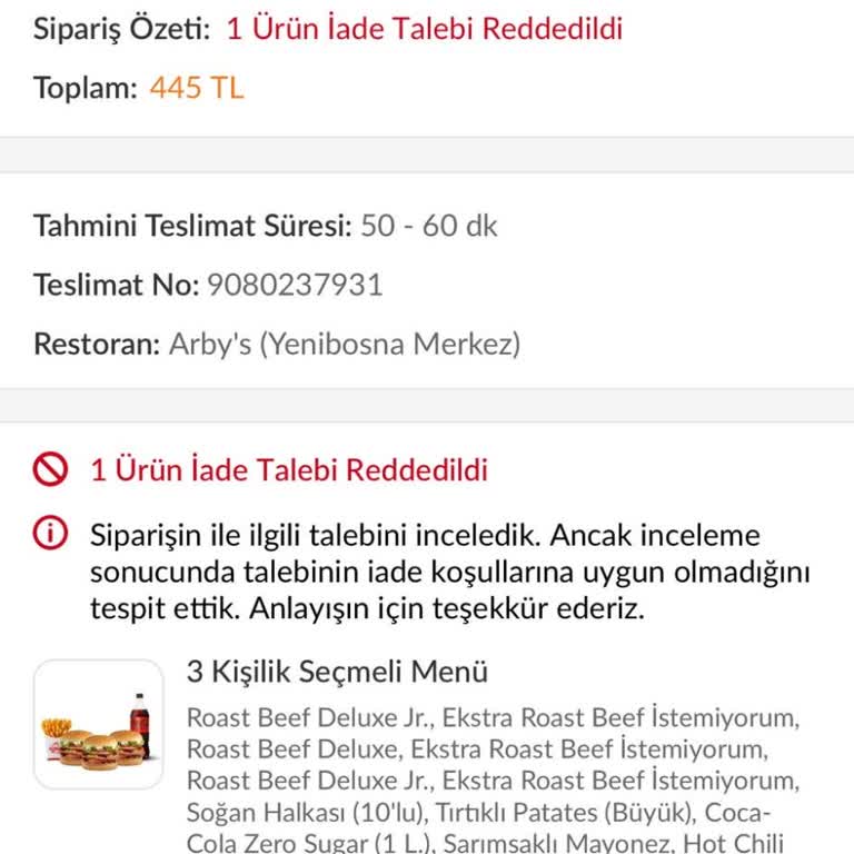 Yanlış Sipariş Teslimatı Ve Yetersiz Müşteri Hizmetleri