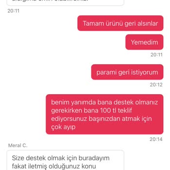 Bozuk Yemek Ve Yetersiz Müşteri Hizmeti