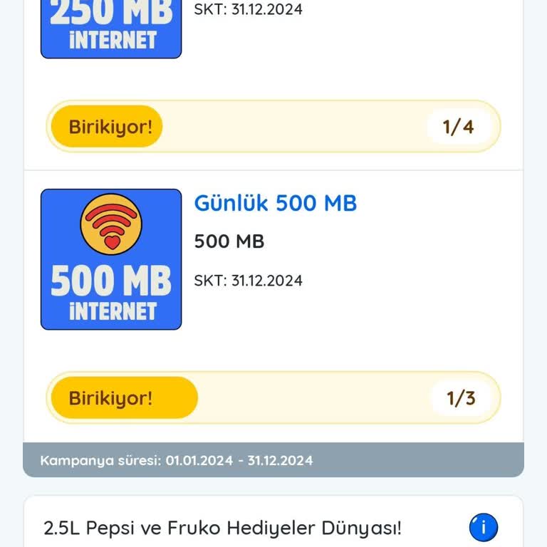 Kazandırio Hediye İnternet Paketleri Teslim Edilmiyor