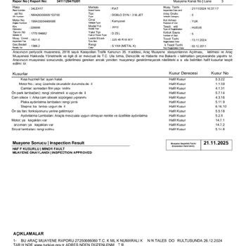 Araç Kilometresi Yanlış Yazıldı