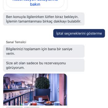 Rezervasyon İptali Ve Kart Bilgileri Sorunu