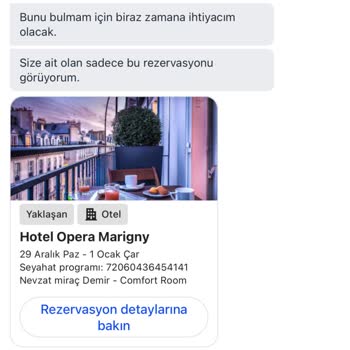 Rezervasyon İptali Ve Kart Bilgileri Sorunu