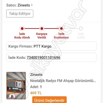 Trendyol'dan Gelen Hasarlı Ürün Ve İade Sorunu