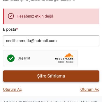 VFS Global Hesap Girişi Sorunu