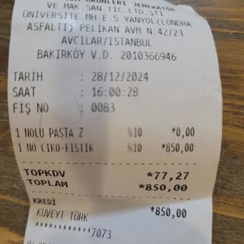 Mado'dan Aldığımız Pasta Hayal Kırıklığı Yarattı