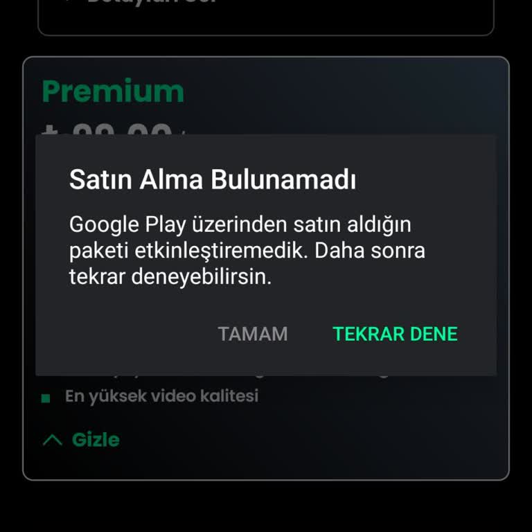 Tabii Uygulamasında Paket Yükseltme Sorunu