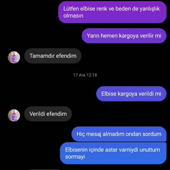 Sipariş Verilen Ürün Teslim Edilmedi
