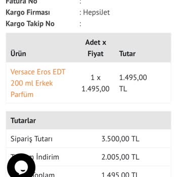 Geciken Kargo Ve Yetersiz Müşteri Hizmetleri