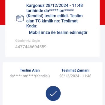 Teslim Edilmeyen Kargo Ve Yanıltıcı Teslimat Mesajı