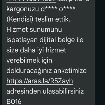 Teslim Edilmeyen Kargo Ve Yanıltıcı Teslimat Mesajı
