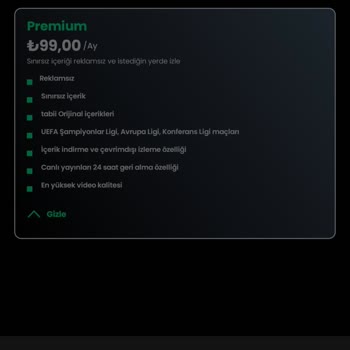 Tabii Premium Üyelik Aktifleşmeme Sorunu