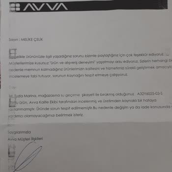 Su Geçiren Montlar Ve Yetersiz Müşteri Hizmeti