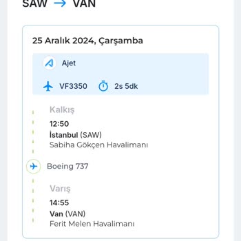 Uçuş Saatindeki Karışıklık Ve Müşteri Hizmetlerinin İlgisizliği