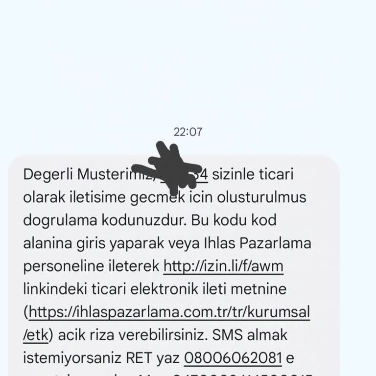 İzinsiz Mesaj Ve Bilgi Kullanımı