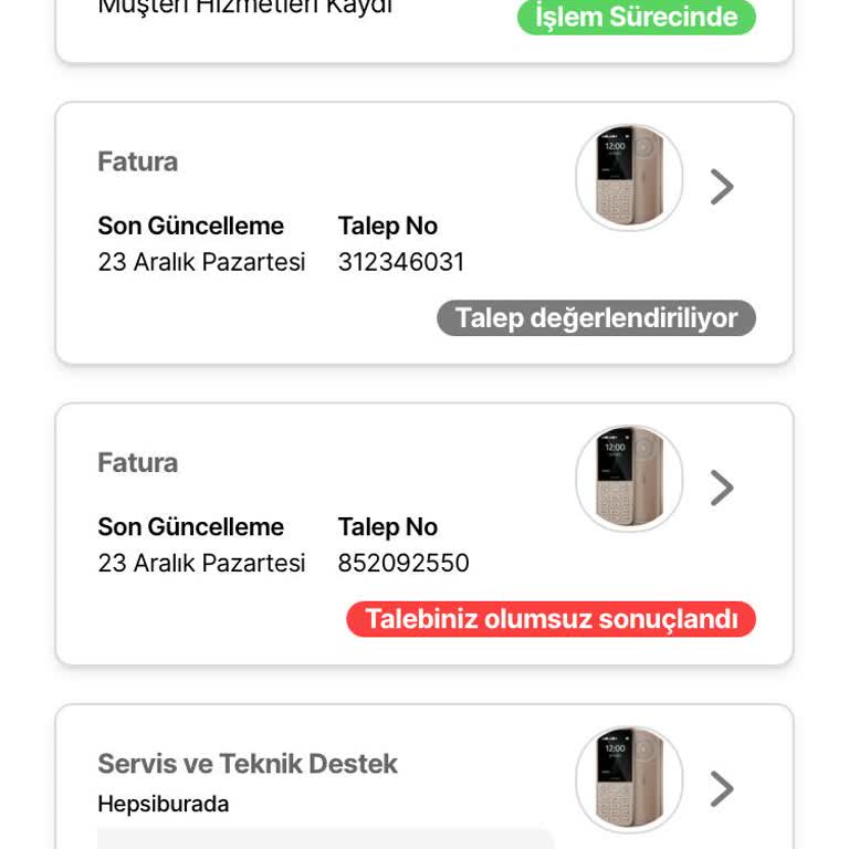 Garanti Sürecinde Fatura Sorunu