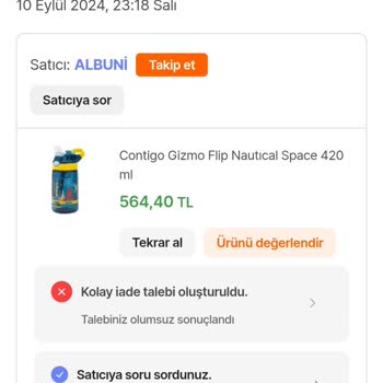 Contigo Suluğun Sapı Koptu, Satıcı İlgisiz