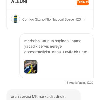 Contigo Marka Suluk Ve Yetersiz Müşteri Hizmeti
