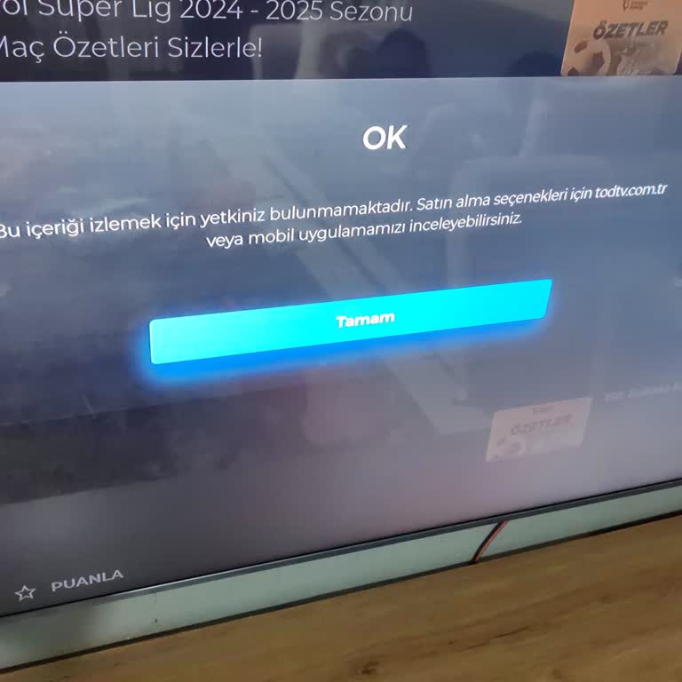 Tod TV Üyeliğimde İzleme Sorunu