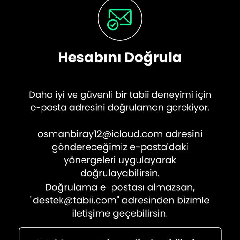 Doğrulama Kodu Gönderilmiyor, Tabii TV Kayıt Sorunu