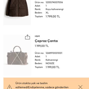 Stokta Var Denilen Ürün İçin Mağduriyet