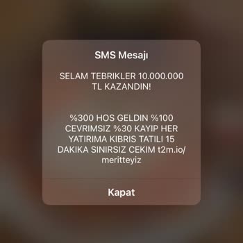 Sürekli Gelen Bahis SMS'lerinden Bıktım!